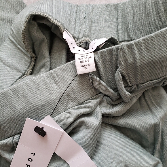 Top shop Joggers Green Blue Sweatpants SZ Small - Picture 4 of 5